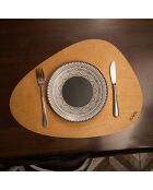 6 Sets de table en bois Pear marron - 33x45 cm